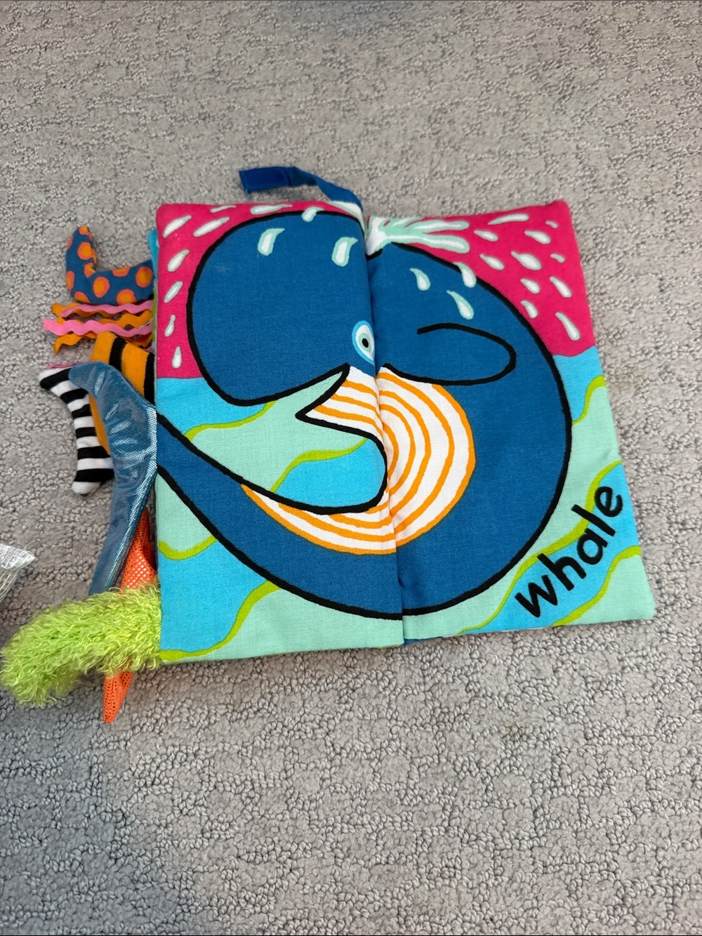 Jellycat Sea Tails Bright Multicolor Baby Soft Activity Book - Picture 6 of 7